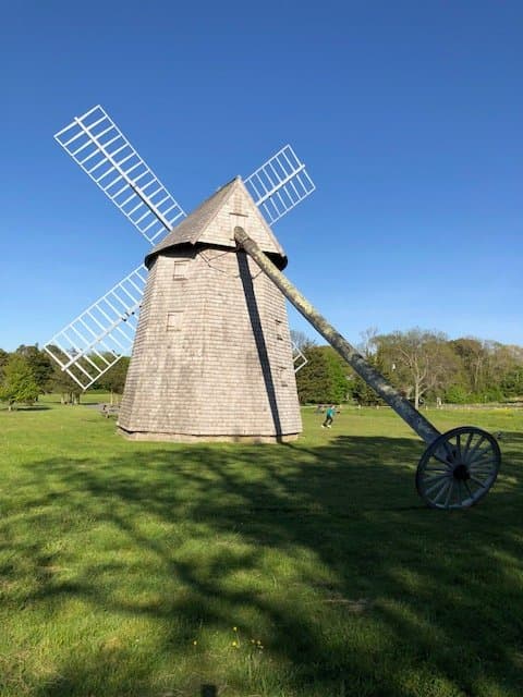 Back view of the windmill