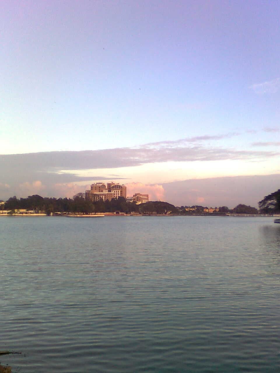 The city in the distance