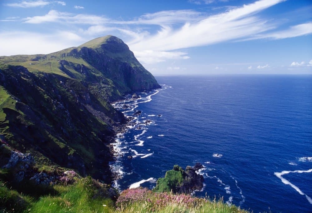 Stunning cliffs on Clare Island
