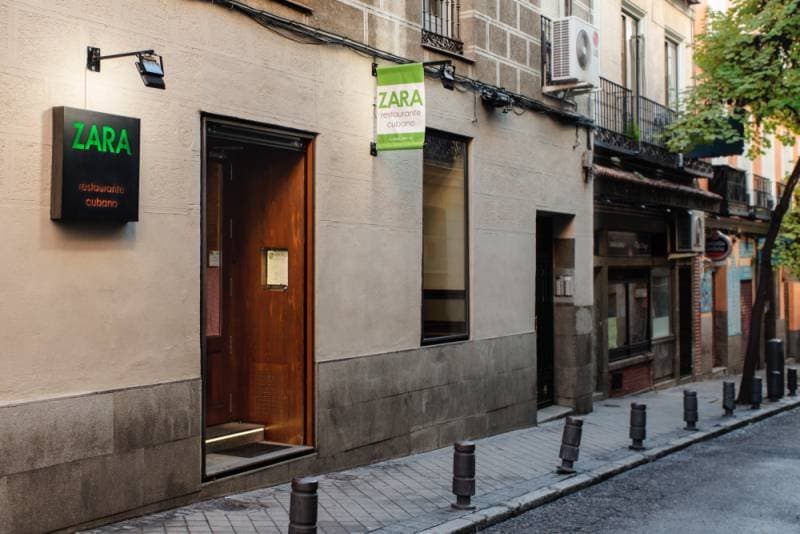 Local Zara en la calle Barbieri 8, Madrid.