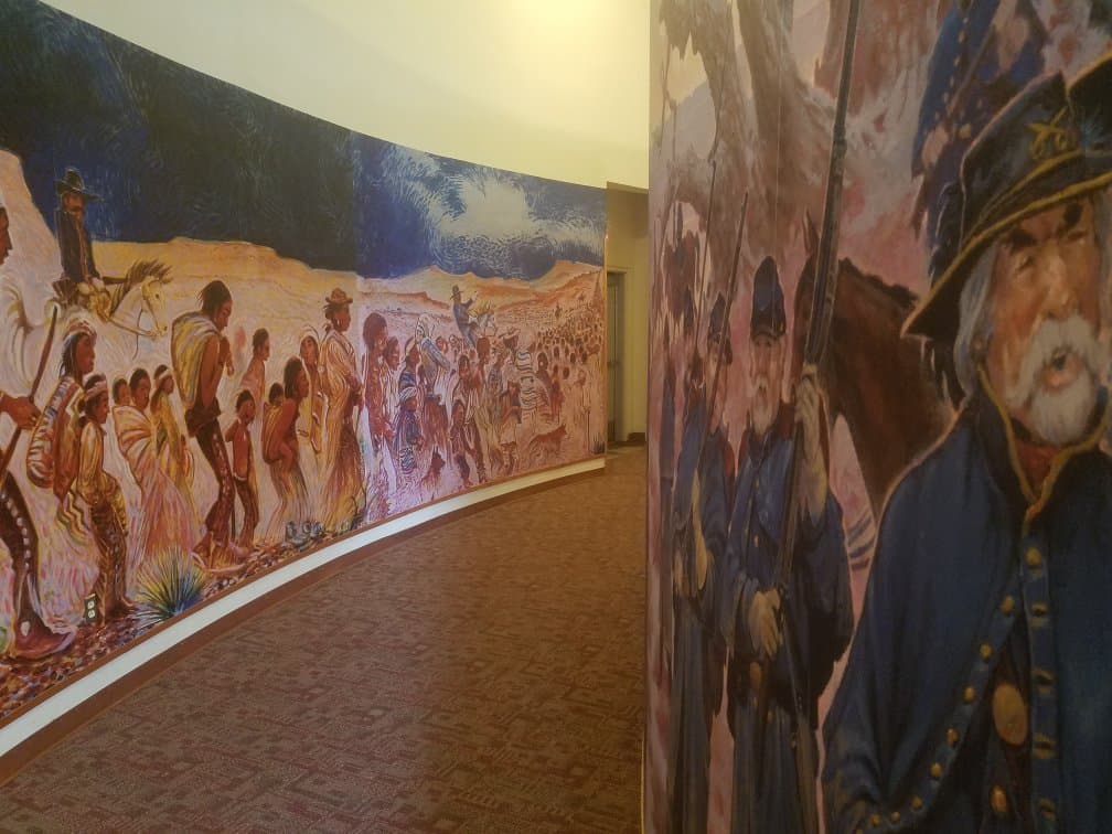 Past cemetery is "Bosque" - a Fort Sumner memorial to American Indians