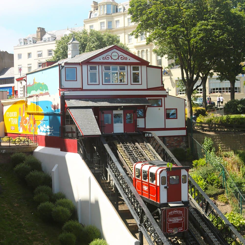 View of the top station from the Grand Hotel