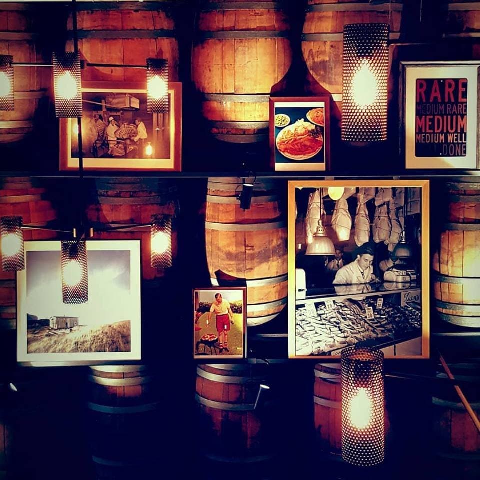 Wall of barrels