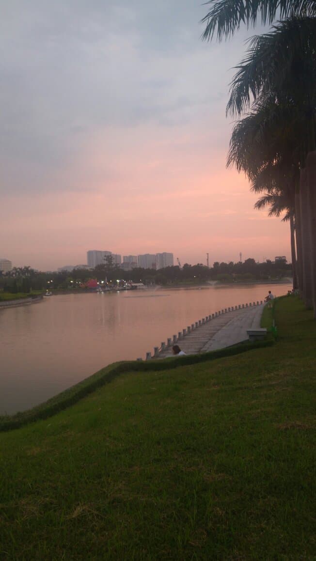 Beautiful Park in Nam Thang Long ,Hanoi Vietnam