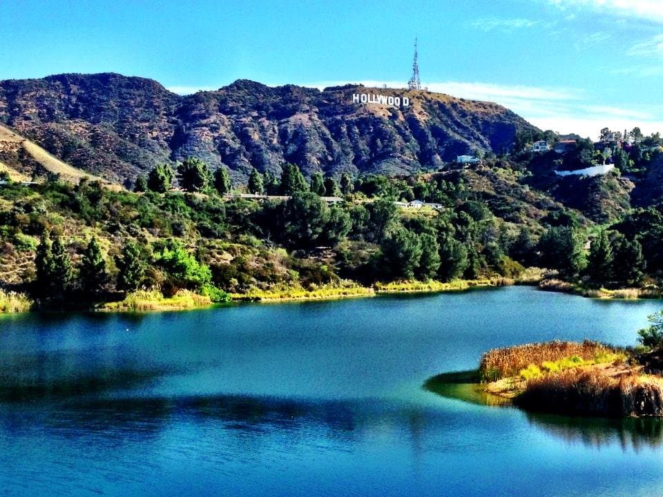 Vuew from Hollywood Lake 