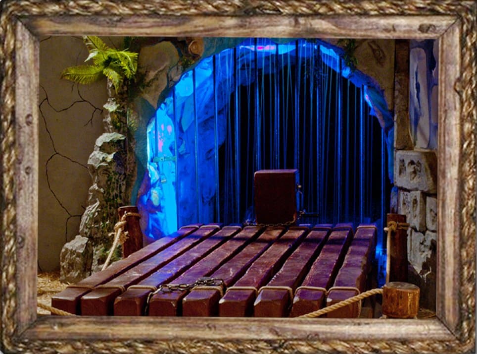 Get on board and pass through the tunnel! ;)