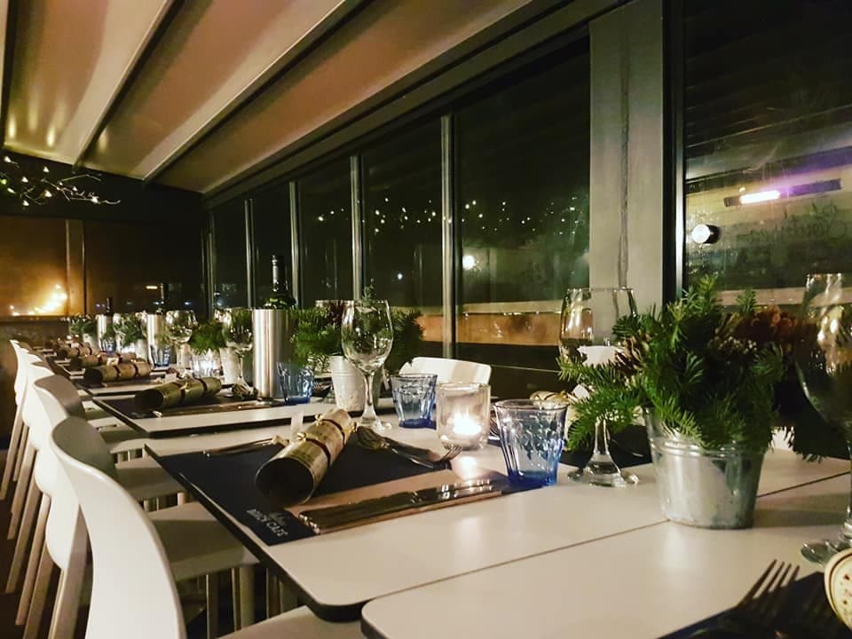 The Christmas Party set-up!