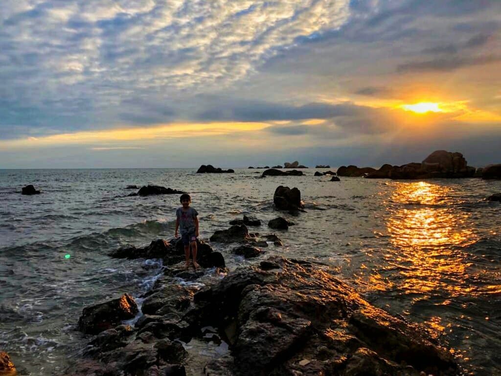 Tianya Haijiao (天涯海角), which means Edges of the heaven, corners of the sea.