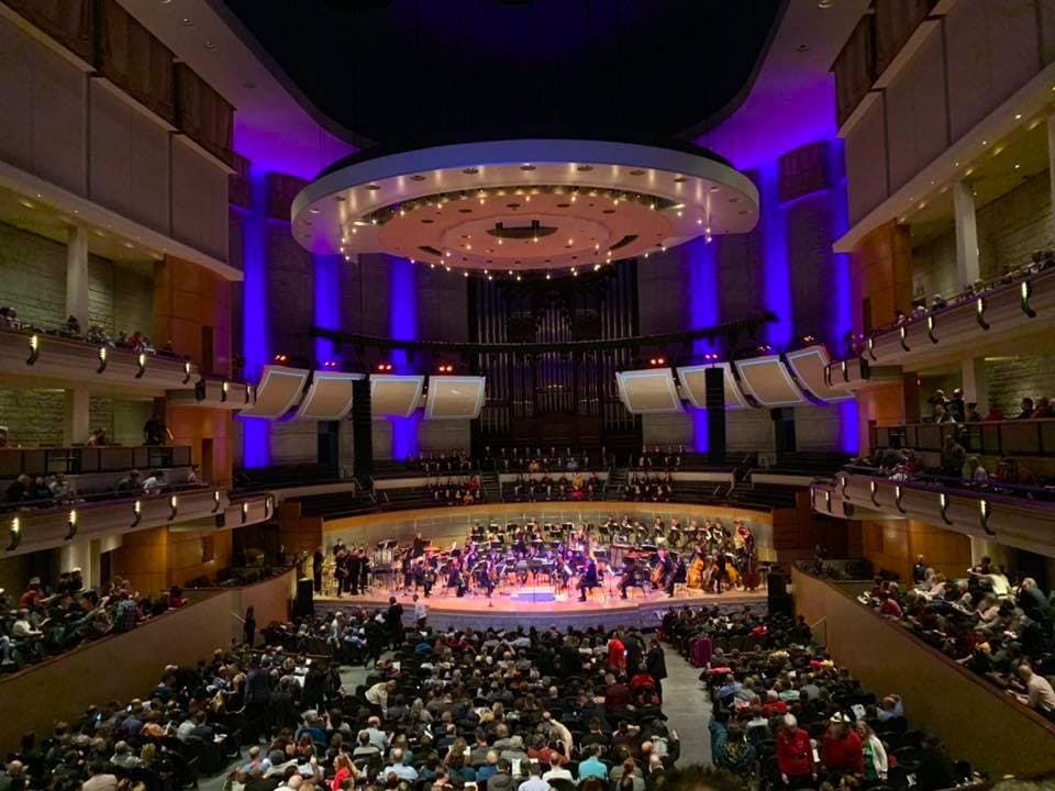 View from our in the dress circle 