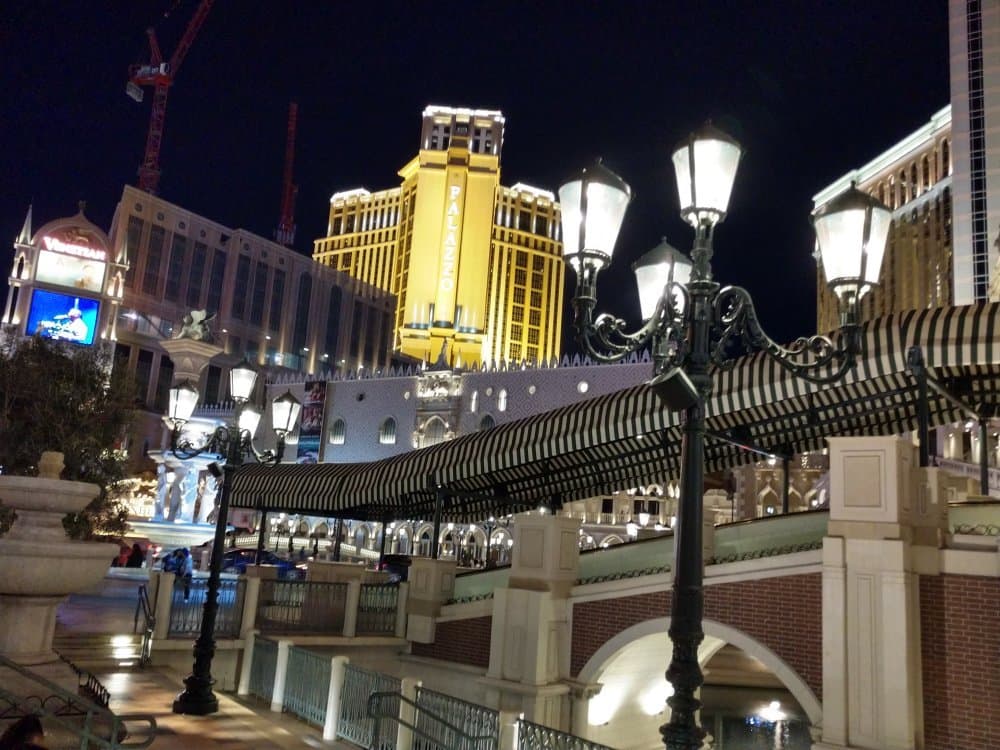 The Palazzo at night