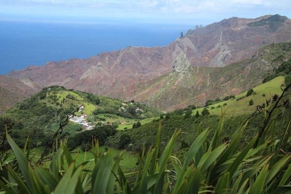 Beautiful views of mountain and sea