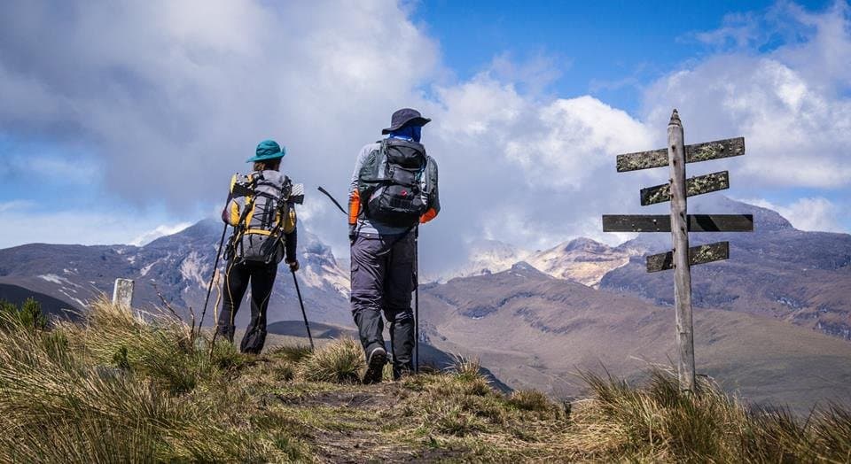 Hiking at los Nevados National Natural Park