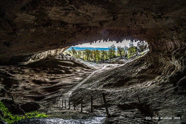 Photo taken from the inside of the cave