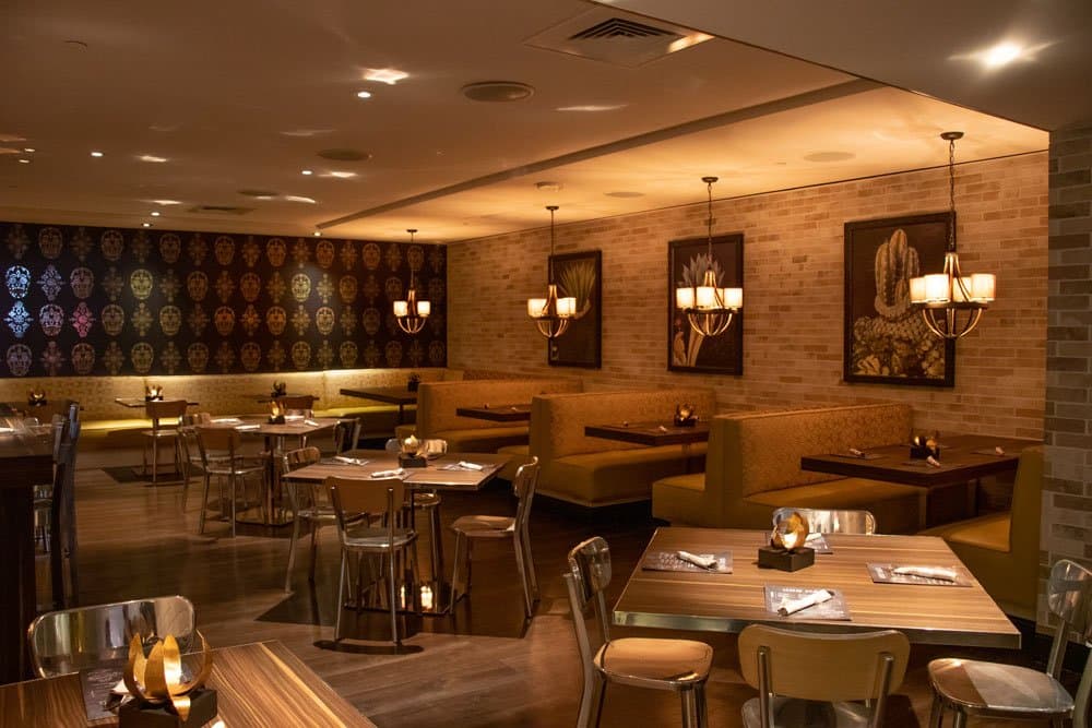 Booth and table seating area