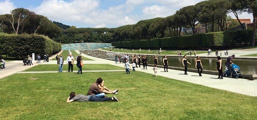 Una parte del Parco della Mostra