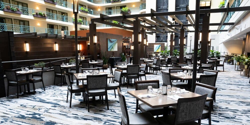 Newly renovated atrium