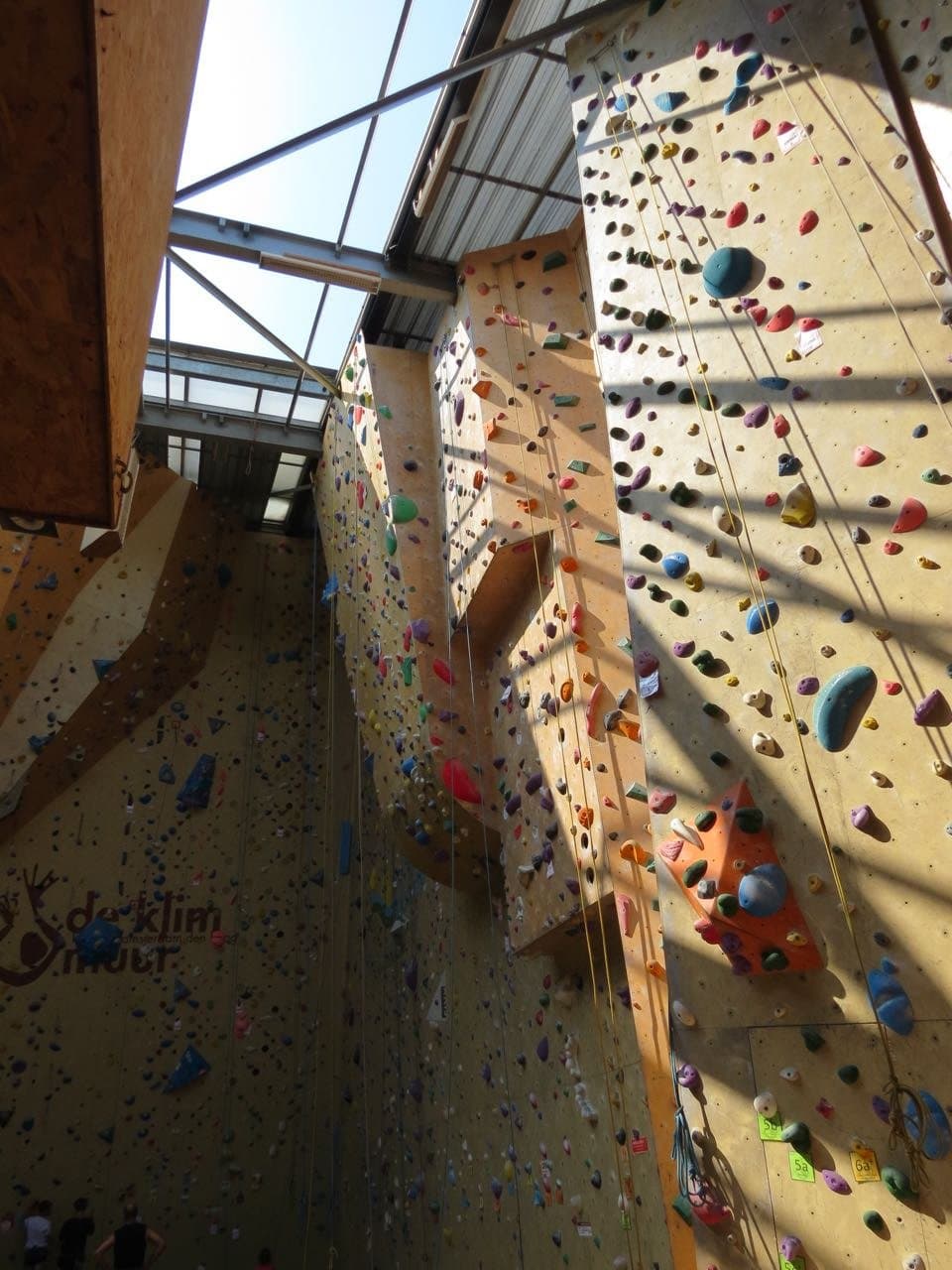 The tallest walls.  There are some that are shorter, and a wall for learning to lead climb.