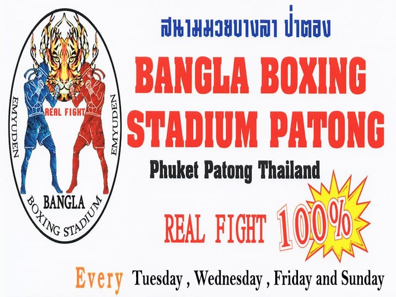 !!!Notice!!! !!!ประกาศ !!!
Bangla Boxing Stadium pleased to inform that
on the 08 th October 2019 in stead of 15 th October 2019 ( New event at Bangla Boxing Stadium ).

We will organise the The Real Fight Thai Boxing every Tuesday .That's mean the real fight thai boxing will be held every Tuesday , Wednesday, Friday and Sunday .