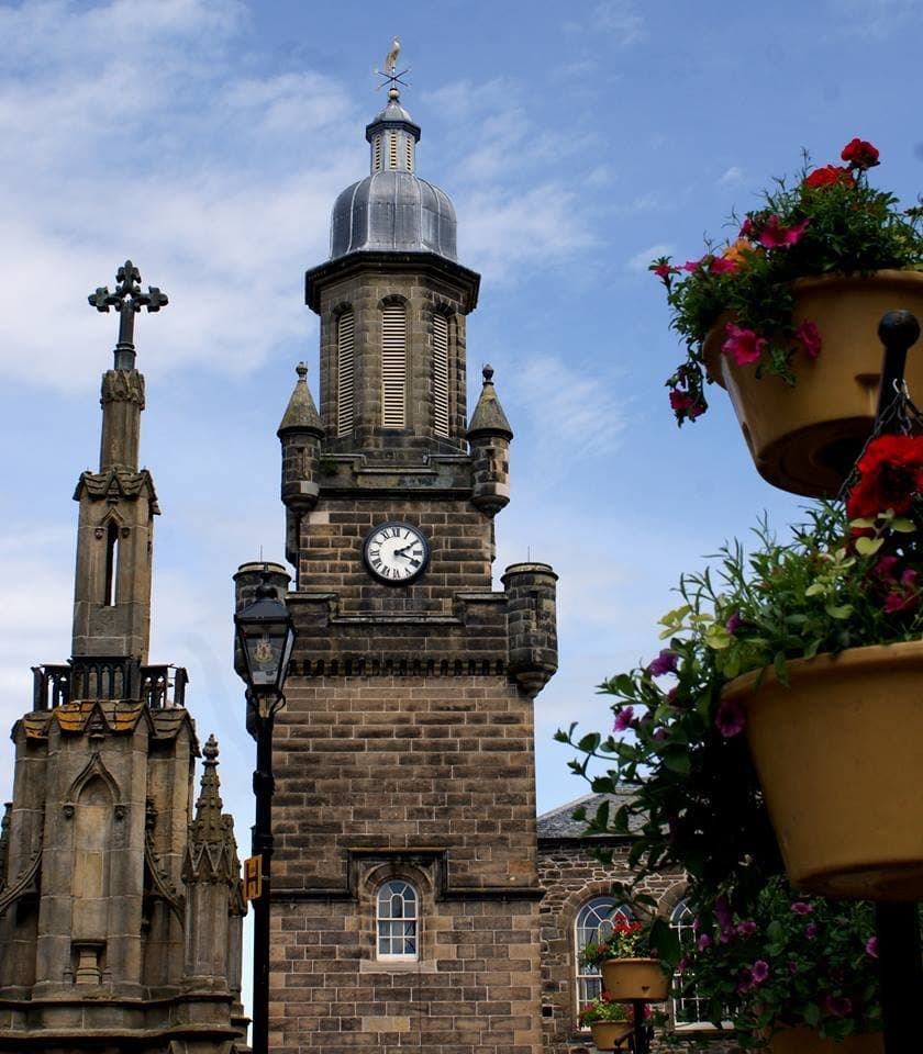 The Tolbooth sits proudly in the centre of Forres High Street.