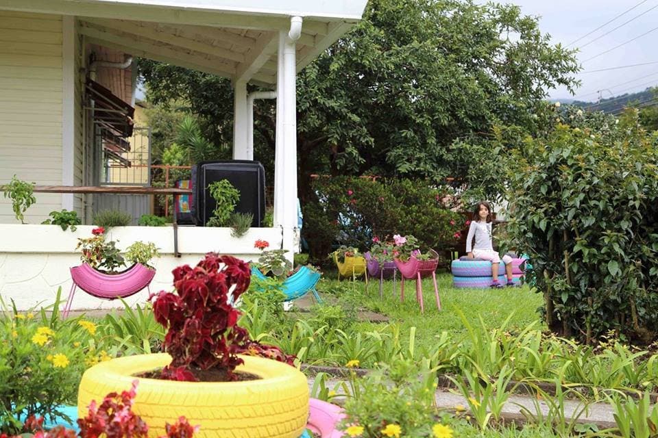 vista al jardin y se puede respirar  aire fresco 