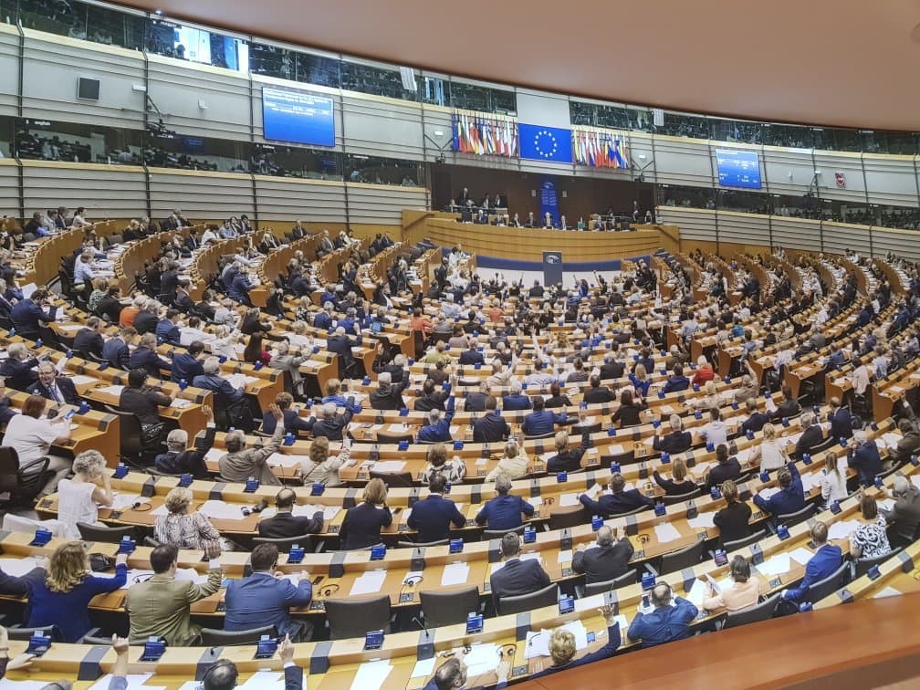 European Parliament Hemicycle Brussels