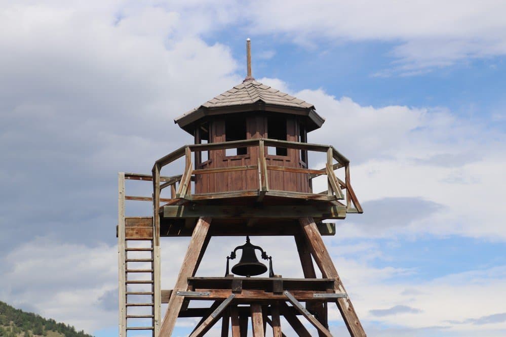 The bell and the highest part of the Fire Tower