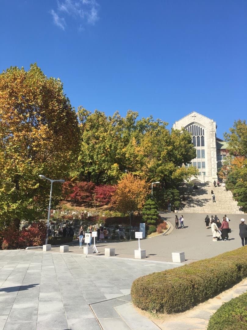 Explore the shops at Ewha Womans University Shopping Street