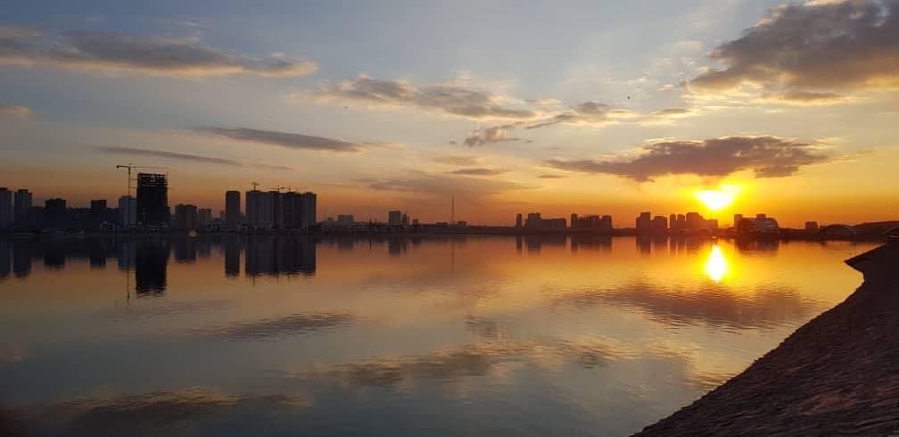 Chitgar Lake or Persian Gulf Lake is a virtual lake in the western part of Tehran