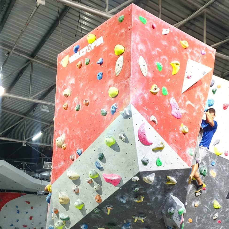 Go indoor rock climbing