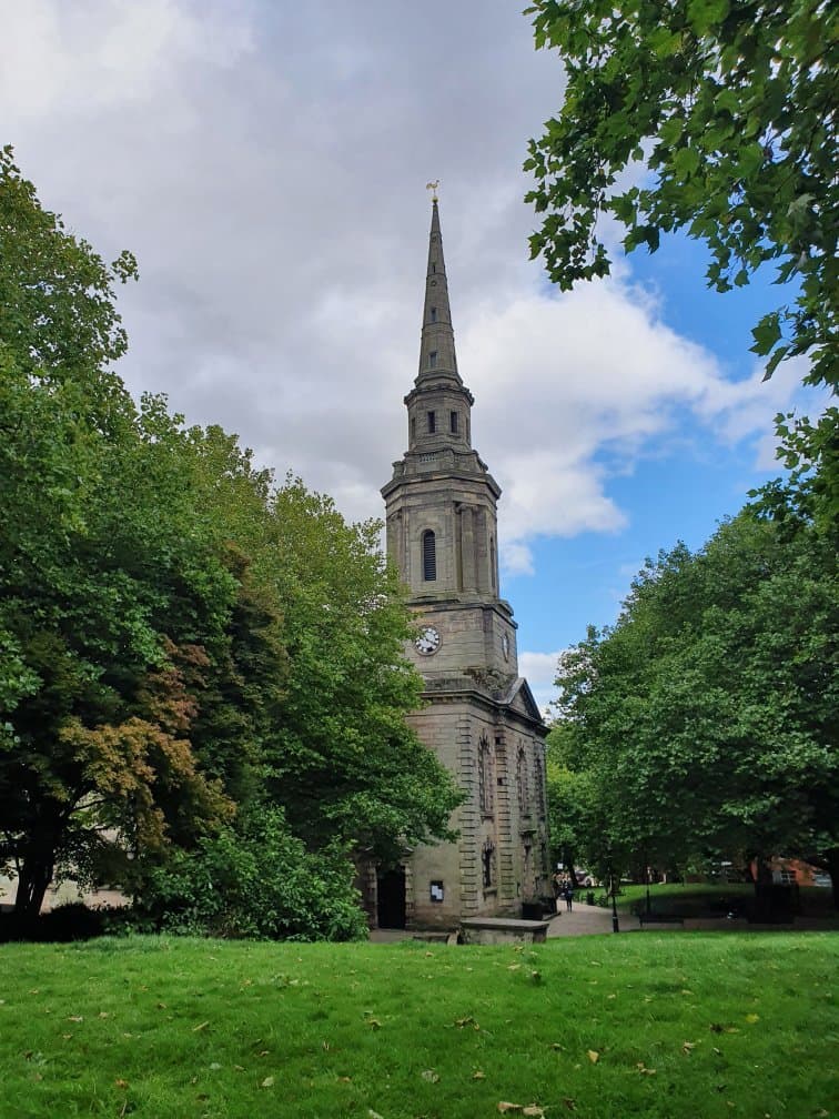 Beautiful church and grounds