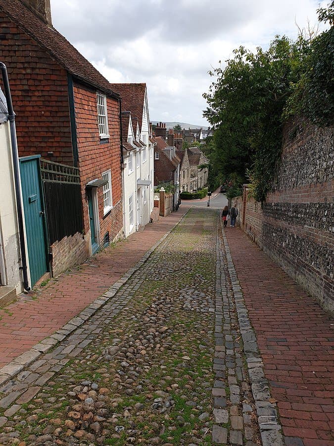 On top of that on a stupidly steep hill which is more like a cliff.