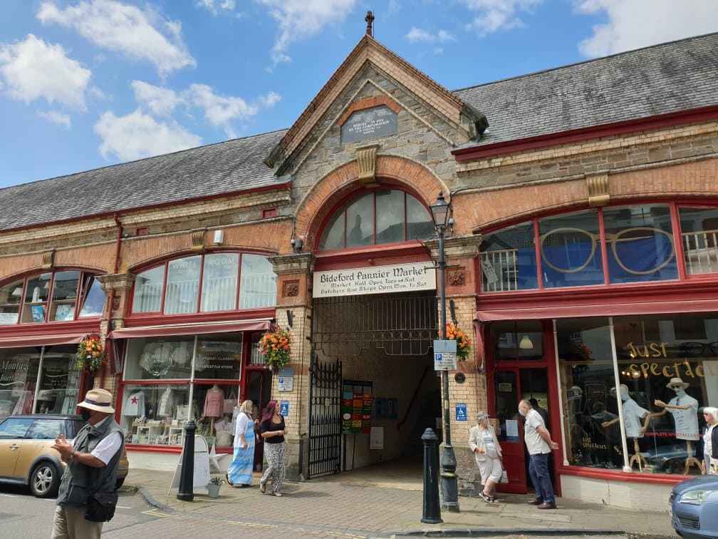 Bideford Pannier Market - charismatic building in the centre of Bideford. June 2021