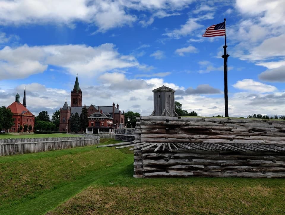 1894 Old City Hall and 1897 St. Peter's Catholic Church.