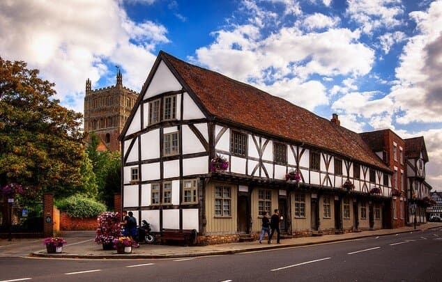 The John Moore Museum and Merchant's House is nestled within these beautiful timber-framed buildings in Tewkesbury