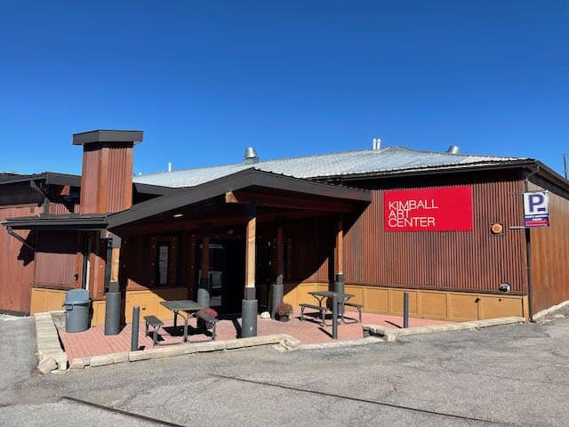 Entrance to Kimball Art Center at 1251 Kearns (Parking behind Boneyard and Blind Dog)