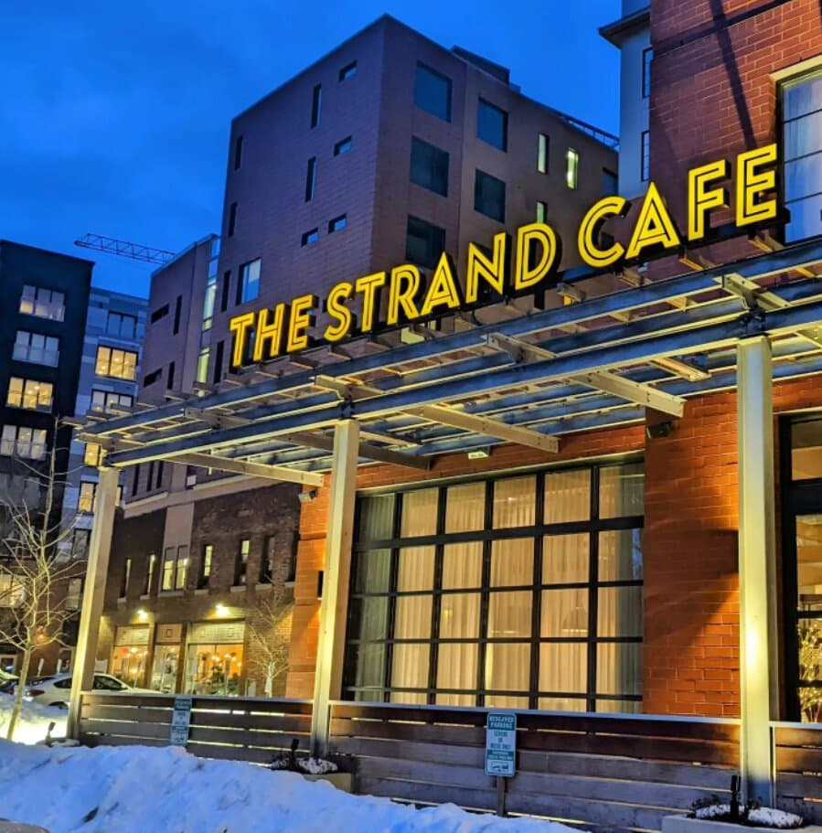 The Strand Cafe's outside patio area 
