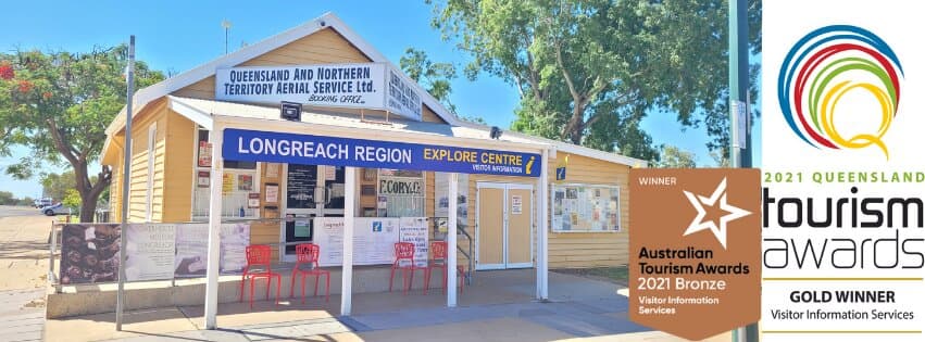 The Visitor Centre building with 2021 Awards