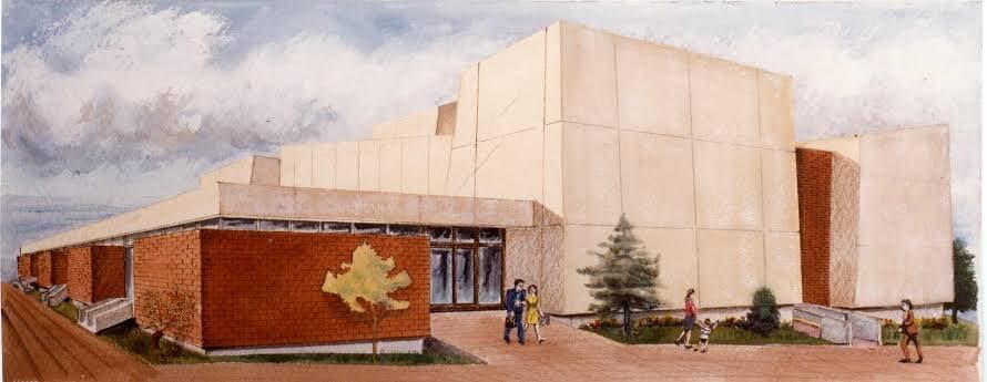 1976 Artists Impression of the new Civic Centre to be built.