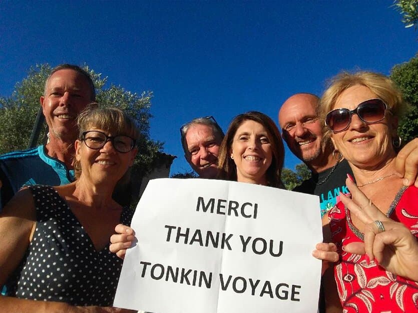 nos chers clients lors de leur voyage avec Tonkin Voyage au Vietnam, au Cambodge