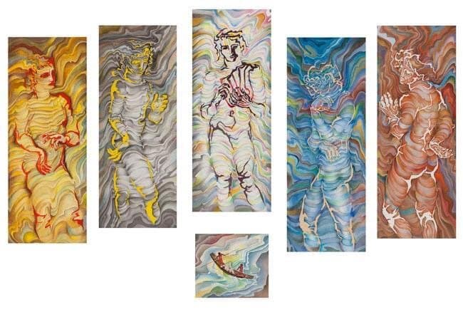 Sveva Caetani’s Presences in the Maelstrom: The Angels of Poetry, Recapitulation Series, Caetani Gallery.