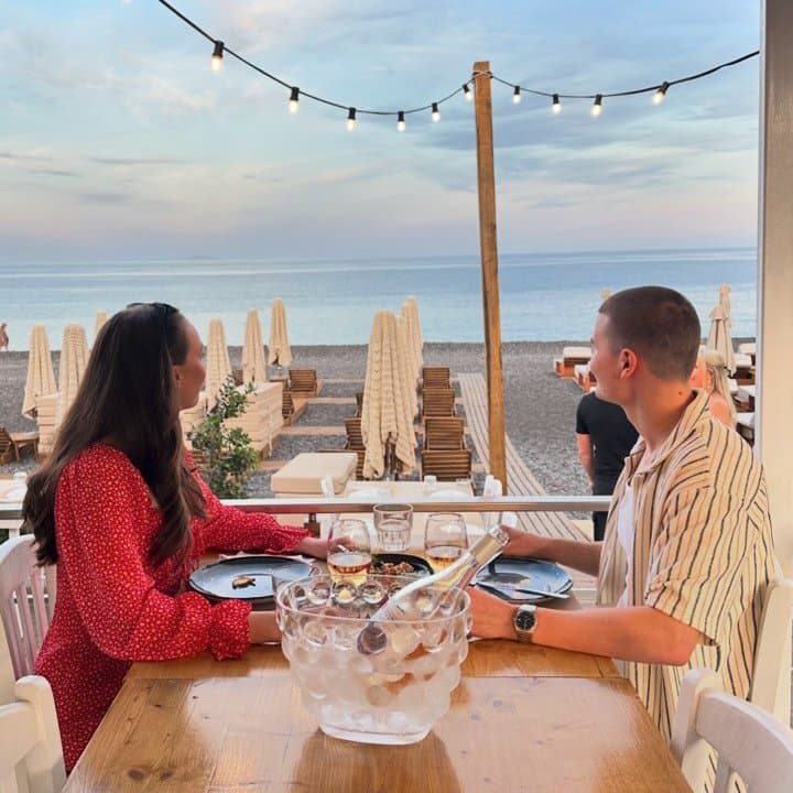 Lovely dinner with lovely clients