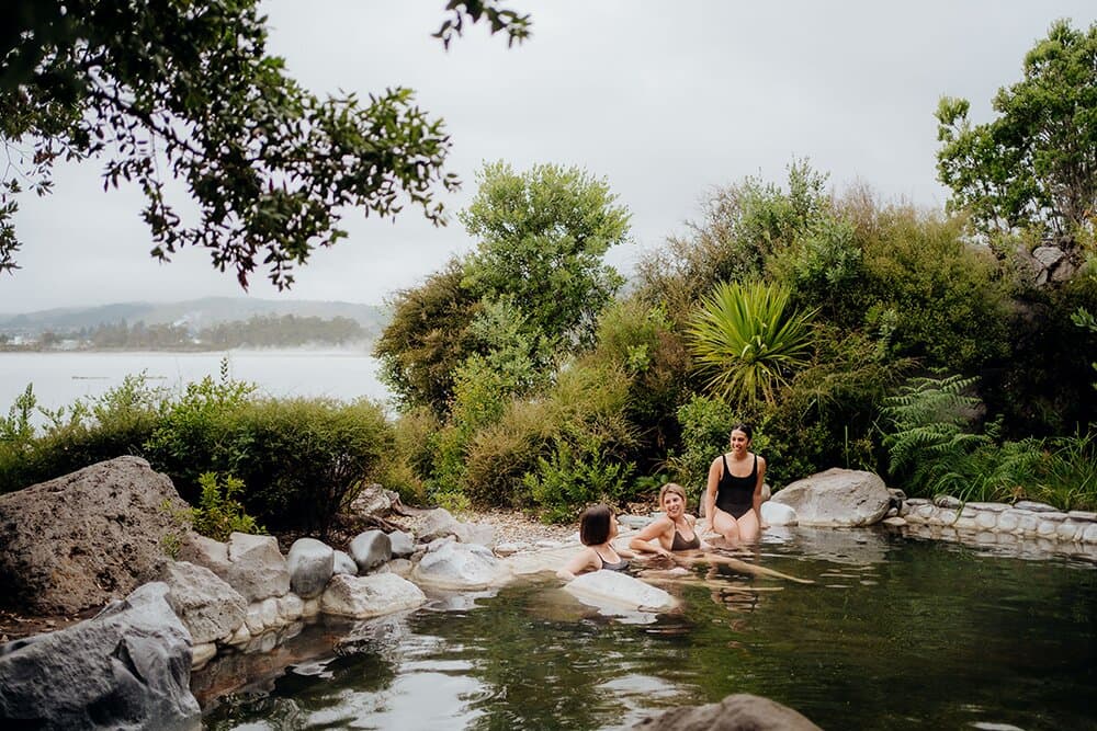 Relax and rejuvenate while overlooking Lake Rotorua and Sulphur Bay Wildlife Reserve.