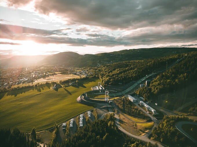 Lysgårdsbakkene ski jumping hill in Lillehammer