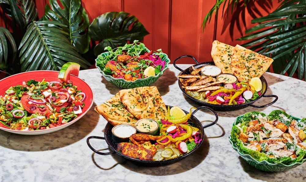 Salads and Shawarmas