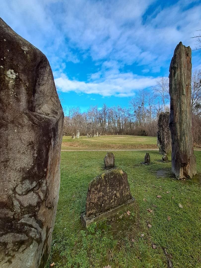 Les Menhirs de Clendy december 2024. Yverdon.
