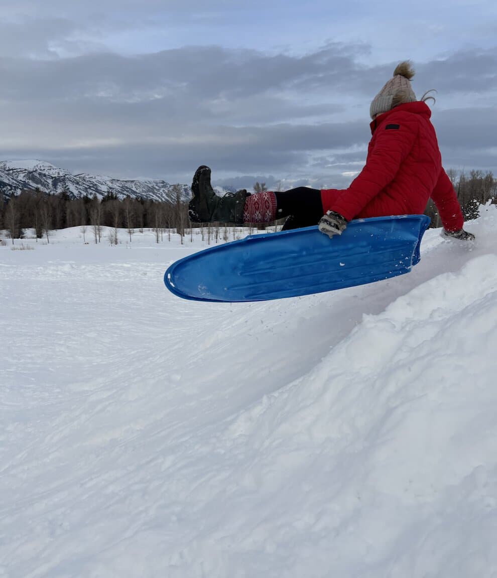 Got a little air on the sled