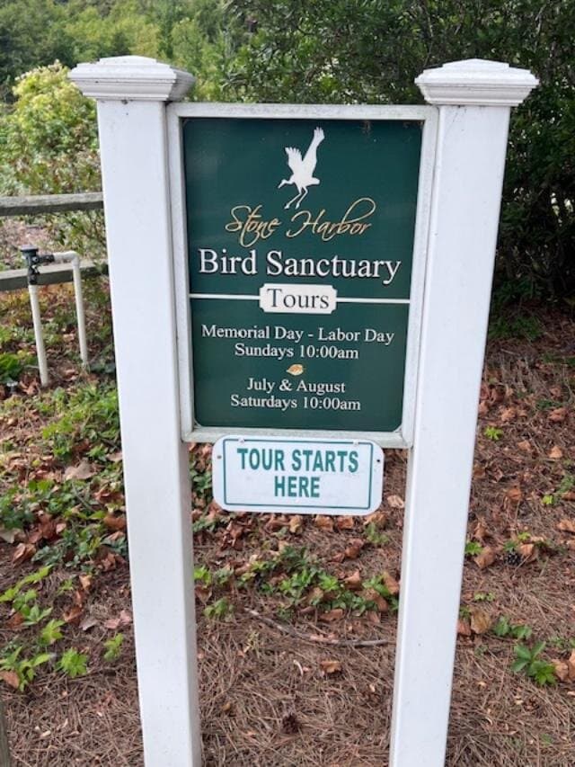 The sign of the front of the park