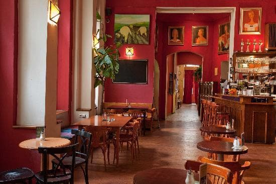 Cafe from back to front