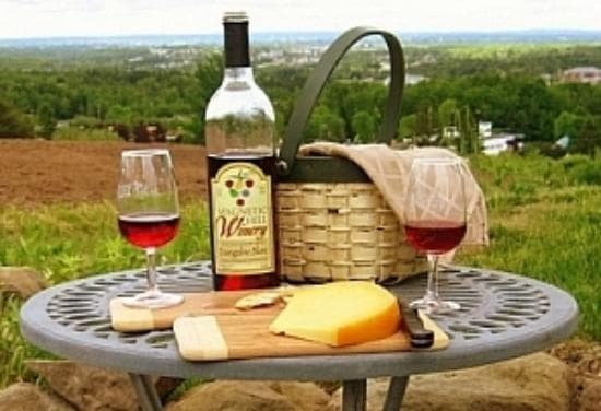 A picnic basket for two