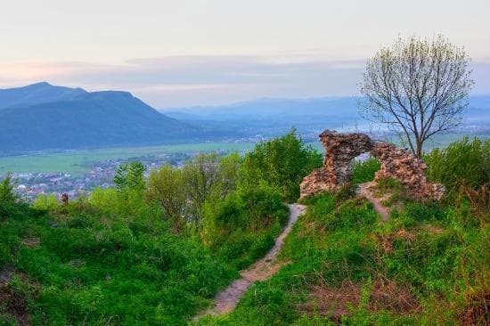 Khust Castle: valley panorama